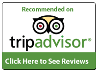 Recommended on TripAdvisor - Read our Reviews